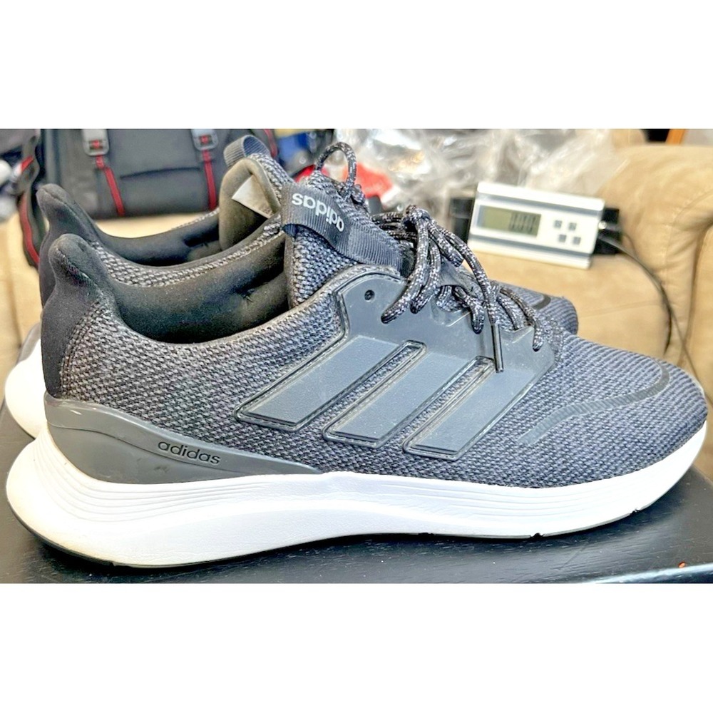 Adidas EnergyFalcon Running Shoes Black/Gray/White Comfy Sneakers Men's Size 12